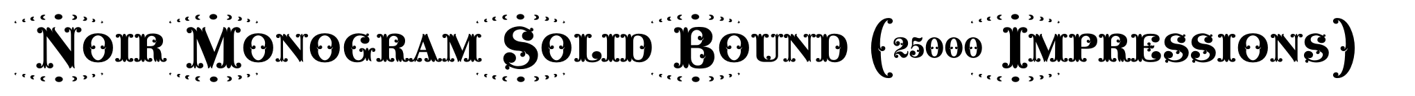Noir Monogram Solid Bound (25000 Impressions) image